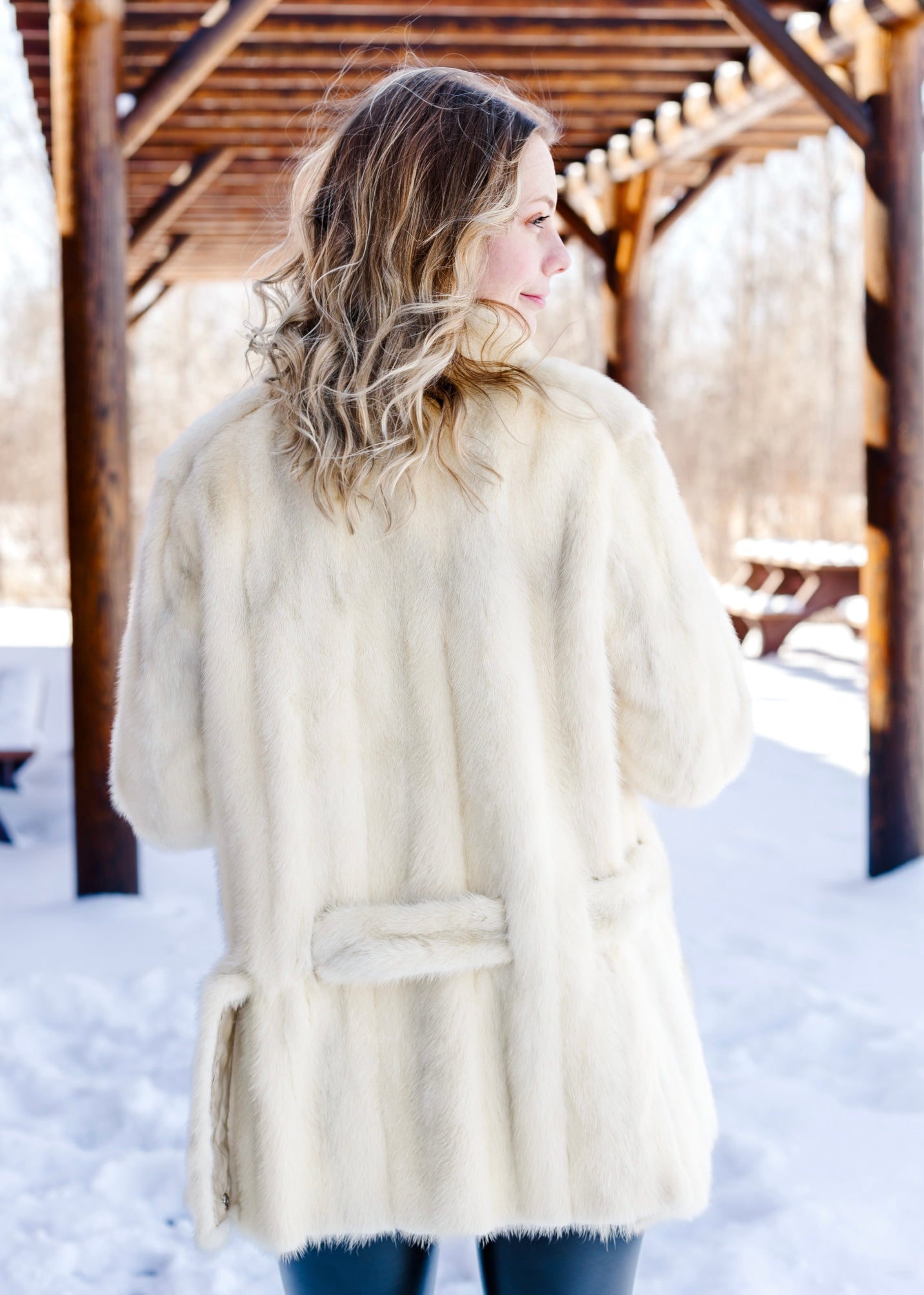 Sz M Genuine Pearl Cross Mink Jacket – Dakota Darling