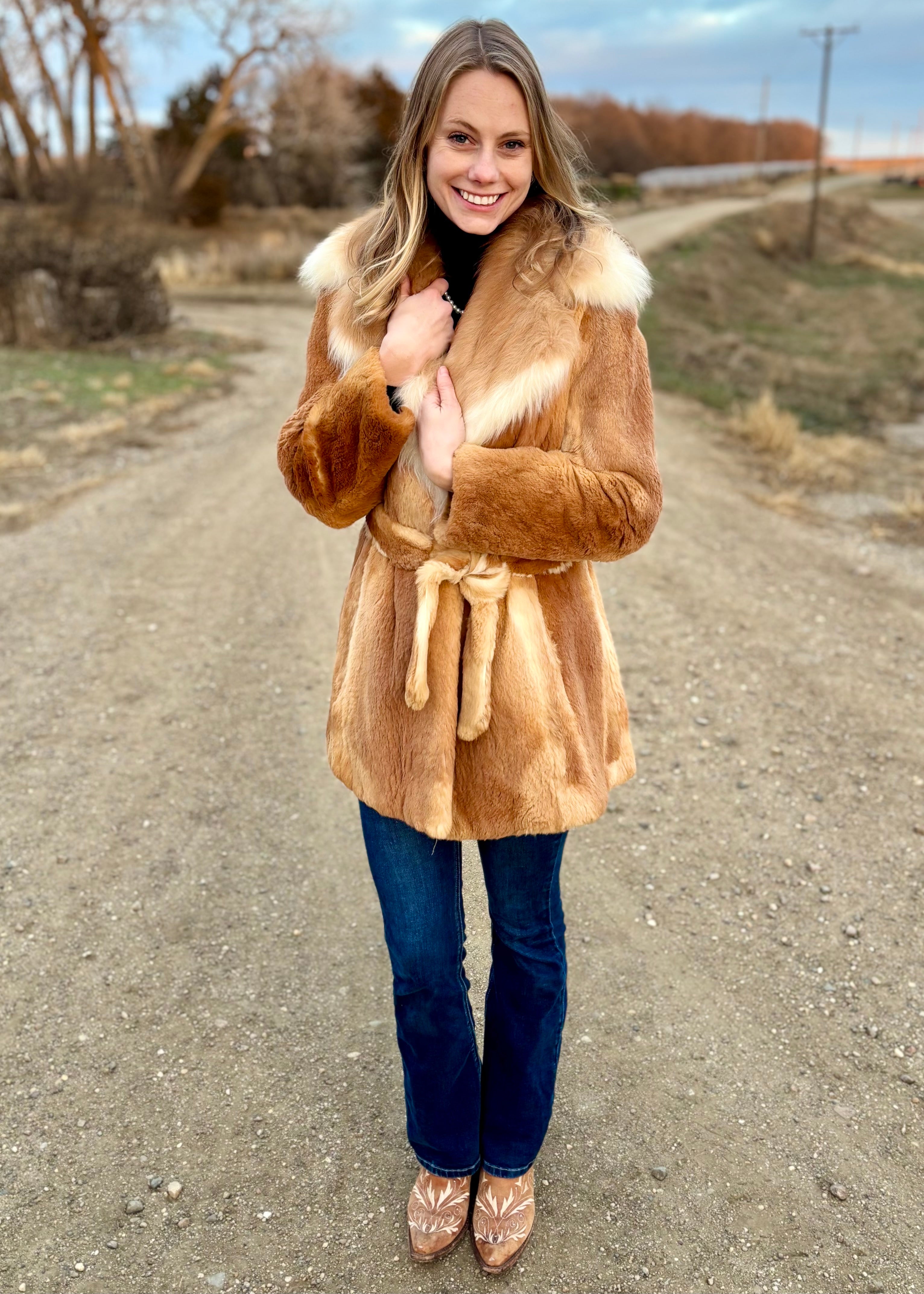 Size M Genuine Sheared Red Fox Coat – Dakota Darling