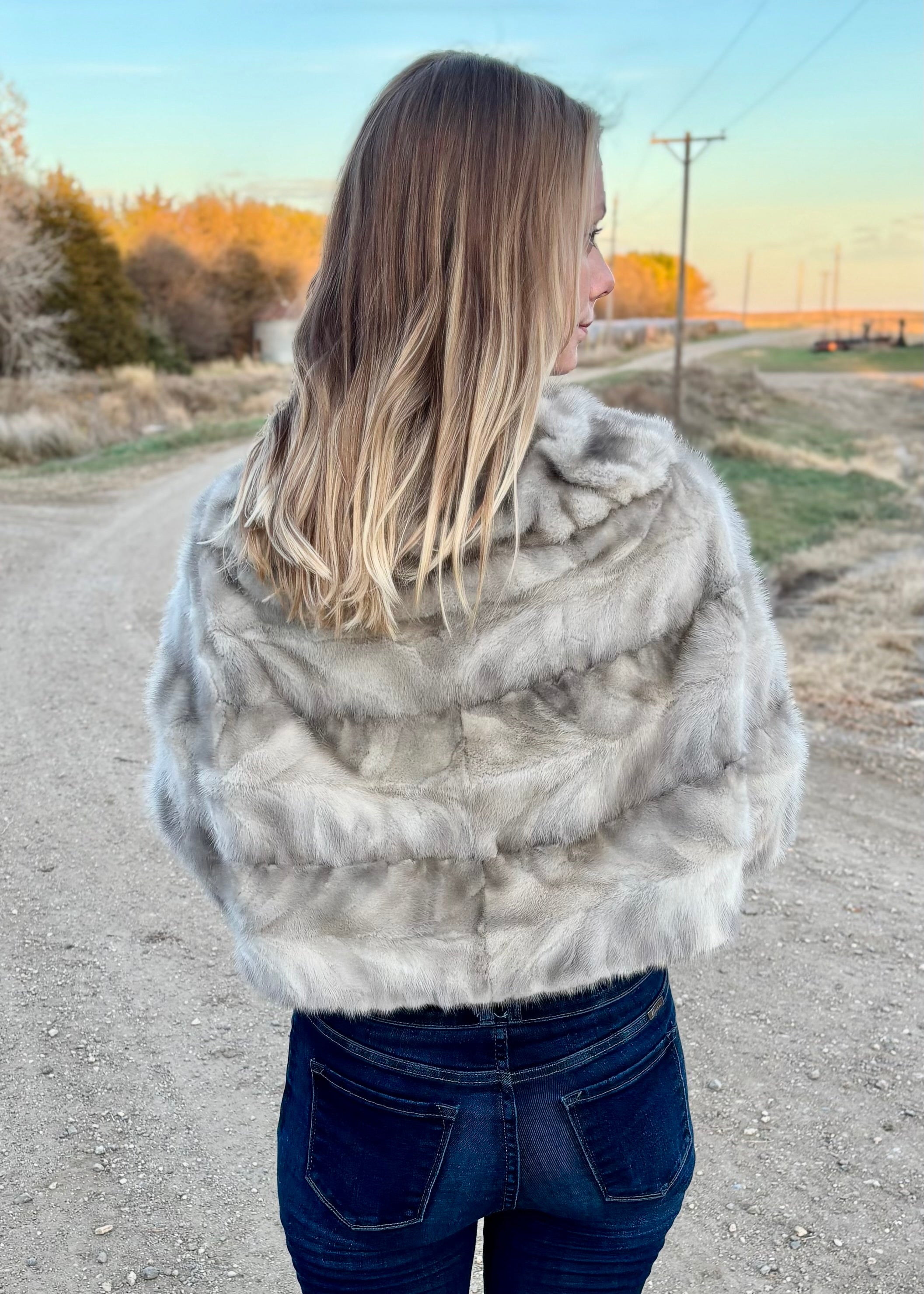 ￼ アメリカのWOLLENSAK社製 ￼ wollensak pearlette Genuine Violet Mink Stole – Dakota Darling