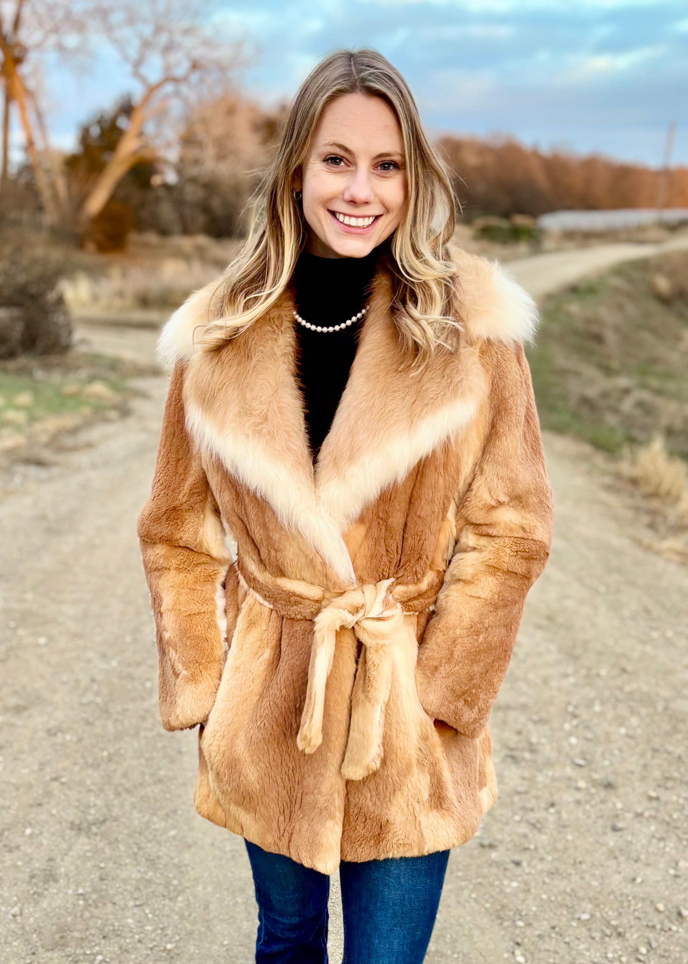 Size M Genuine Sheared Red Fox Coat – Dakota Darling