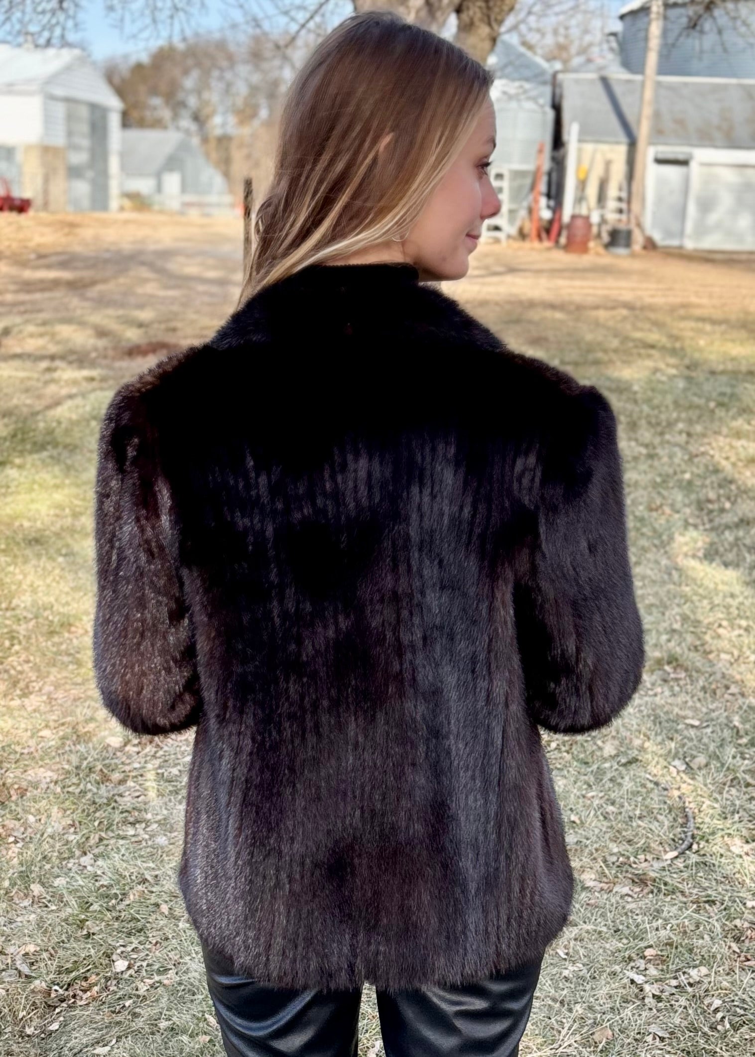 Sz S/M Genuine Black Mink Jacket – Dakota Darling