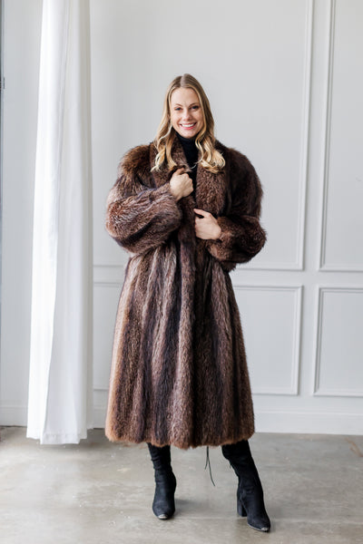 Sz XL Genuine Raccoon Coat – Dakota Darling