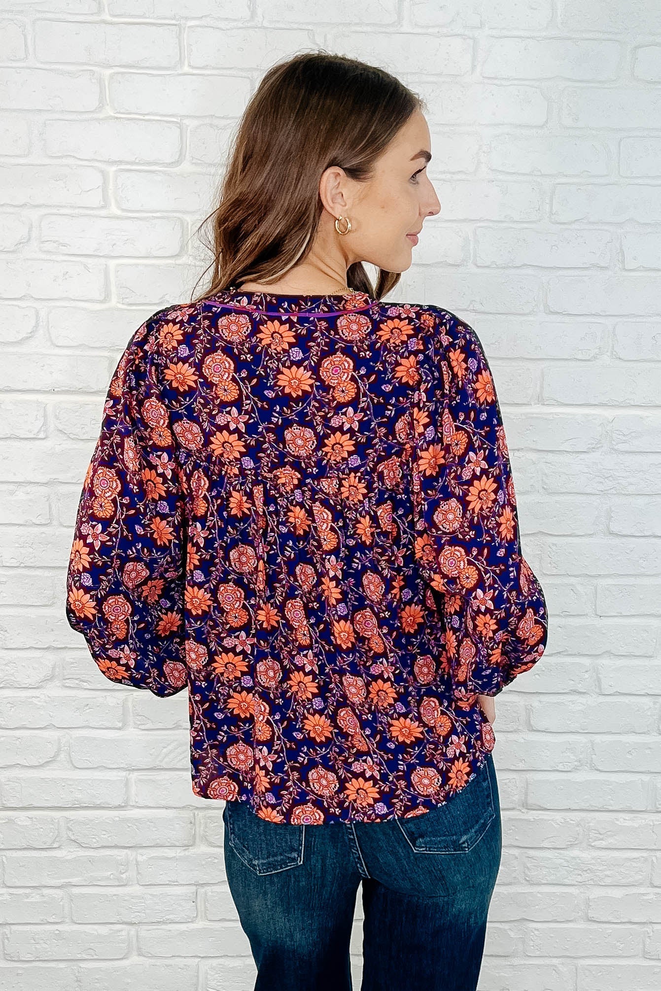 Hiterto Unknown Floral Babydoll Blouse – Dakota Darling Boutique